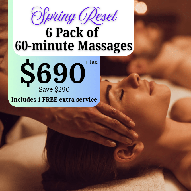 Spring Reset Buy 6 - 60 Minute Massages Get 7 Massages