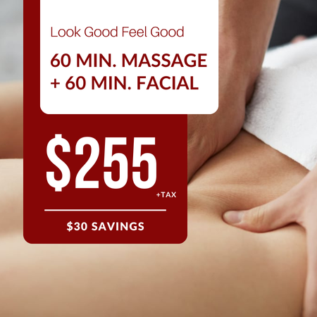 60 Minute Massage + 60 Minute Facial