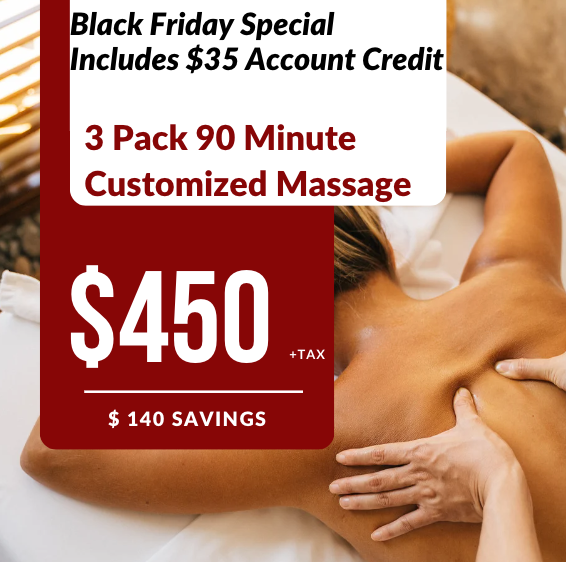 Black Friday 3 PACK | 90 Minute Massages