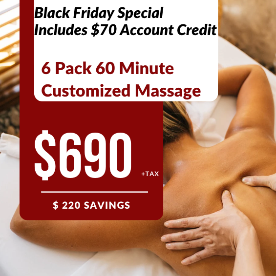 Black Friday 6 PACK | 60 Minute Massages