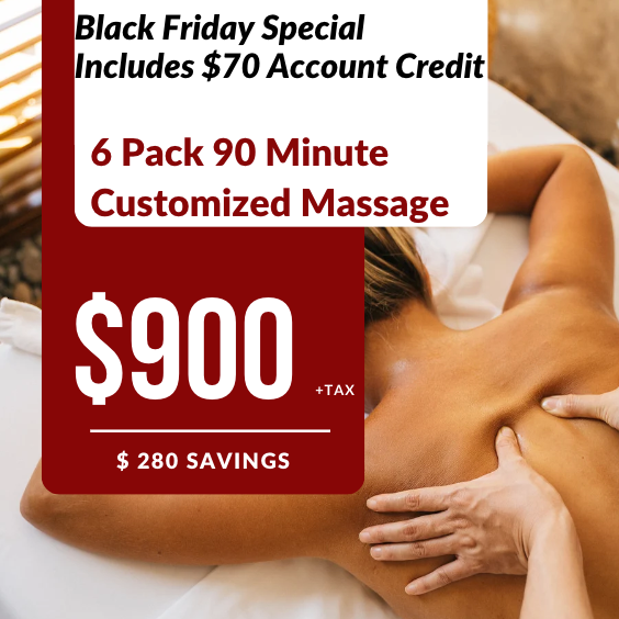 Black Friday 6 PACK | 90 Minute Massages