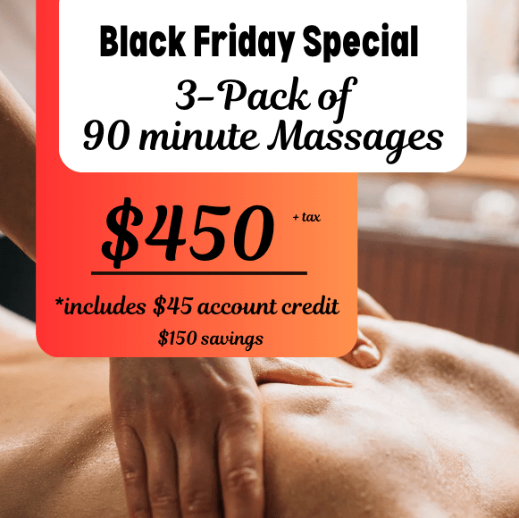 Black Friday 3 PACK | 90 Minute Massages
