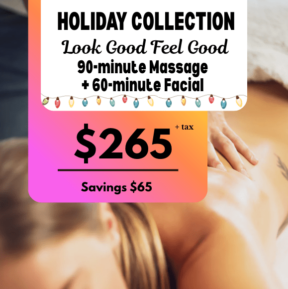 Holiday 90 Minute Massage + 60 Minute Facial