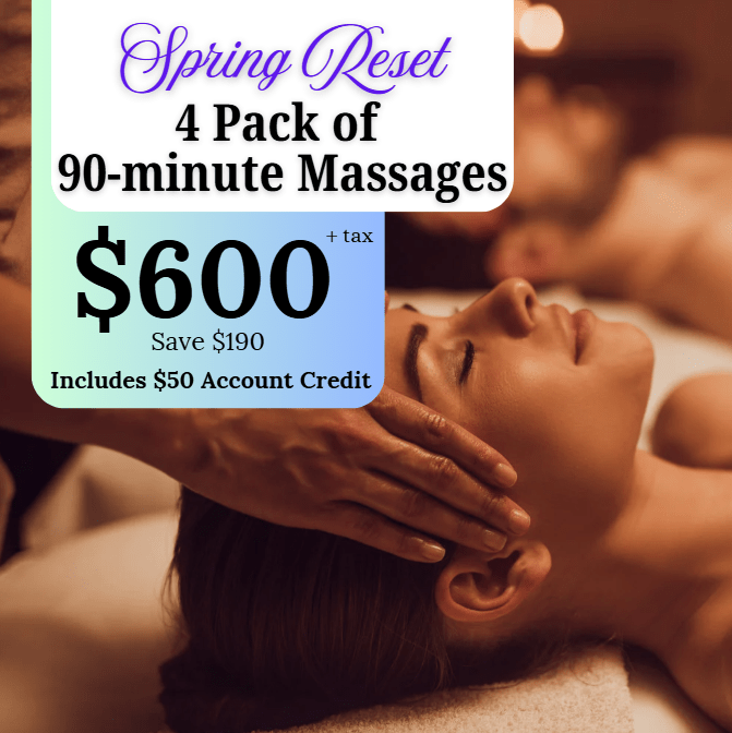 Spring Reset Special 4 PACK | 90 Minute Massages
