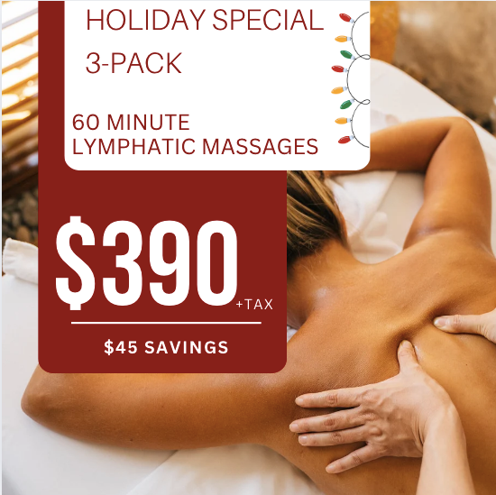 Holiday 3 PACK | 60 Minute Lymphatic Massages